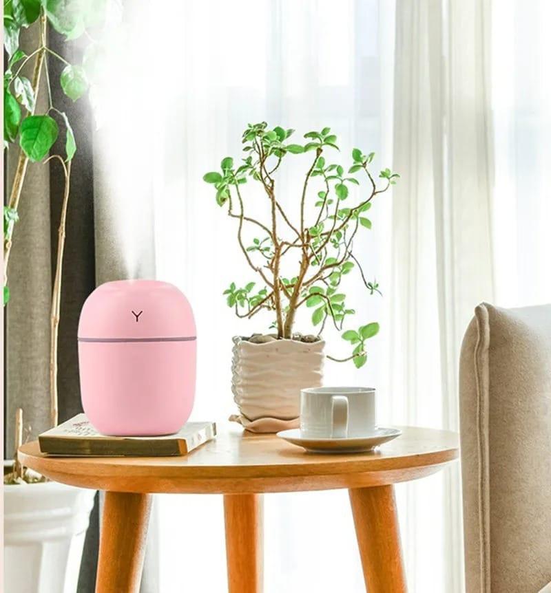 Humidifier Portable Mini Air Humidifiers for Bedroom - USB Desktop Humidifier with Led Night Lights, Quiet Cool Mist Humidifier, for Bedroom, Car And Office, 👍