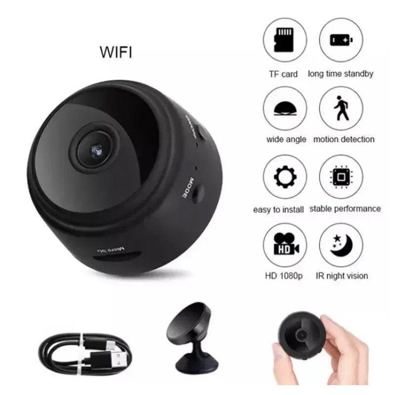 WIFI Remote Surveillance Camera Black ABS Lightweight 😎