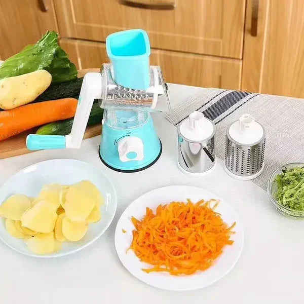 3 in 1 Multifunctional Manual Rotary Cutter for Vegetable